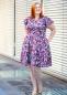 Preview: Viento by Bienvenido Colorido - Waffeljersey, Blätter in blaubunt
